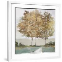 Golden Forest Shimmer-Isabelle Z-Framed Art Print