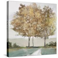 Golden Forest Shimmer-Isabelle Z-Stretched Canvas