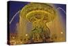 Golden Fountain I-Maureen Love-Stretched Canvas