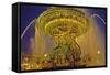 Golden Fountain I-Maureen Love-Framed Stretched Canvas