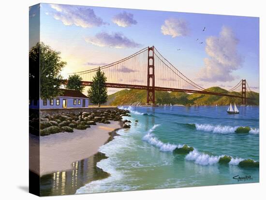 Golden Gate 1940-Eduardo Camoes-Stretched Canvas