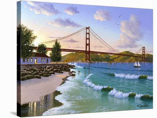 Golden Gate 1940-Eduardo Camoes-Stretched Canvas