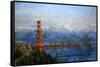 Golden Gate Afternoon-Mark Lague-Framed Stretched Canvas