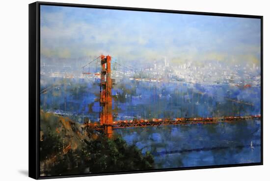 Golden Gate Afternoon-Mark Lague-Framed Stretched Canvas