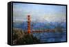 Golden Gate Afternoon-Mark Lague-Framed Stretched Canvas