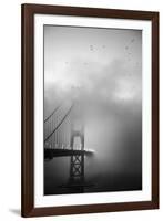 Golden Gate and Birds-Moises Levy-Framed Photographic Print