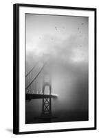 Golden Gate and Birds-Moises Levy-Framed Photographic Print