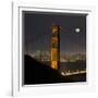 Golden Gate and Moon-Moises Levy-Framed Photographic Print