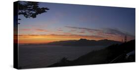 Golden Gate and San Francisco Bay at Dusk, California-Anna Miller-Stretched Canvas