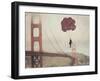 Golden Gate Ballons-Ashley Davis-Framed Art Print