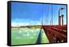 Golden Gate Bay-Philippe Hugonnard-Framed Stretched Canvas