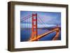 Golden Gate Bridge and Bay Ca-null-Framed Art Print