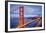 Golden Gate Bridge and Bay Ca-null-Framed Art Print