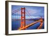 Golden Gate Bridge and Bay Ca-null-Framed Art Print