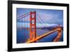 Golden Gate Bridge and Bay Ca-null-Framed Art Print
