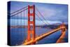 Golden Gate Bridge and Bay Ca-null-Stretched Canvas