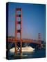 Golden Gate Bridge and Cruise Ship, San Francisco, California, USA-Steve Vidler-Stretched Canvas