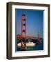 Golden Gate Bridge and Cruise Ship, San Francisco, California, USA-Steve Vidler-Framed Photographic Print