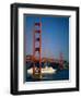 Golden Gate Bridge and Cruise Ship, San Francisco, California, USA-Steve Vidler-Framed Photographic Print