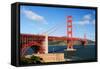 Golden Gate Bridge and Fort Point in the Morning-Stanislav Volik-Framed Stretched Canvas