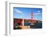 Golden Gate Bridge and Fort Point in the Morning-Stanislav Volik-Framed Photographic Print