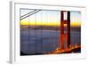 Golden Gate Bridge and San Francisco Skyline at Dawn-Miles-Framed Photographic Print