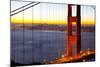 Golden Gate Bridge and San Francisco Skyline at Dawn-Miles-Mounted Photographic Print