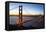 Golden Gate Bridge and San Francisco Skyline at Dawn-Miles-Framed Stretched Canvas