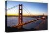 Golden Gate Bridge and San Francisco Skyline at Dawn-Miles-Stretched Canvas