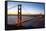 Golden Gate Bridge and San Francisco Skyline at Dawn-Miles-Framed Stretched Canvas