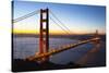 Golden Gate Bridge and San Francisco Skyline at Dawn-Miles-Stretched Canvas