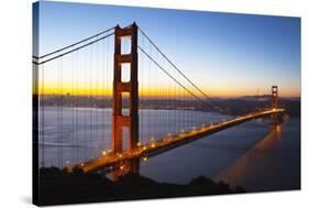 Golden Gate Bridge and San Francisco Skyline at Dawn-Miles-Stretched Canvas