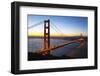Golden Gate Bridge and San Francisco Skyline at Dawn-Miles-Framed Premium Photographic Print