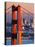 Golden Gate Bridge and San Francisco Skyline-Paul Souders-Stretched Canvas