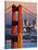 Golden Gate Bridge and San Francisco Skyline-Paul Souders-Stretched Canvas