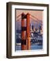 Golden Gate Bridge and San Francisco Skyline-Paul Souders-Framed Premium Photographic Print