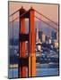Golden Gate Bridge and San Francisco Skyline-Paul Souders-Mounted Premium Photographic Print