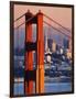 Golden Gate Bridge and San Francisco Skyline-Paul Souders-Framed Photographic Print