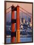 Golden Gate Bridge and San Francisco Skyline-Paul Souders-Framed Photographic Print