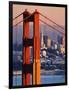 Golden Gate Bridge and San Francisco Skyline-Paul Souders-Framed Photographic Print