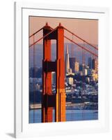 Golden Gate Bridge and San Francisco Skyline-Paul Souders-Framed Photographic Print