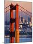 Golden Gate Bridge and San Francisco Skyline-Paul Souders-Mounted Photographic Print