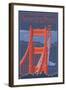 Golden Gate Bridge and Skyline - 75th Anniversary - San Francisco, CA-Lantern Press-Framed Art Print