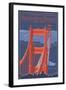 Golden Gate Bridge and Skyline - 75th Anniversary - San Francisco, CA-Lantern Press-Framed Art Print