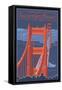 Golden Gate Bridge and Skyline - 75th Anniversary - San Francisco, CA-Lantern Press-Framed Stretched Canvas
