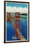 Golden Gate Bridge Arial View - San Francisco, CA-Lantern Press-Framed Art Print