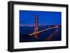 Golden Gate Bridge at Blue Hour-Kent Weakley-Framed Photographic Print