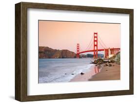 Golden Gate Bridge at Dusk, Sun Francisco-sborisov-Framed Photographic Print