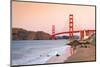 Golden Gate Bridge at Dusk, Sun Francisco-sborisov-Mounted Photographic Print