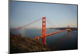 Golden Gate Bridge at Evening. San Francisco, USA-TEA-Mounted Photographic Print